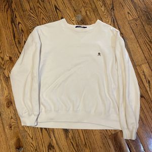 Vintage Large Tommy Hilfiger Cream Crewneck Sweatshirt white ivory